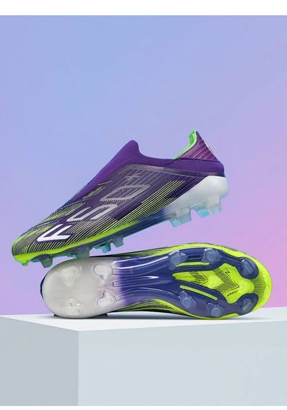 Nouvelles chaussures de football pour hommes, crampons antidérapants ultralégers FG pour gazon, chaussures de sport confortables pour adultes, chaussures de futsal antidérapantes