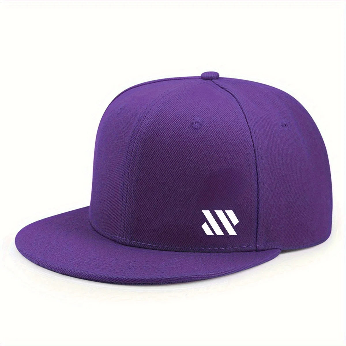 Czapka baseballowa z białym logo, unisex, regulowana, oddychająca, z płaskim daszkiem, lekka czapka outdoorowa i podróżna, nakrycie głowy