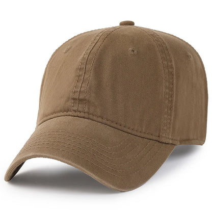 Herr och dam, oversize XXL 100% bomull, stor basebollkeps för stora huvuden 56-63cm(23.5"-25.5"), justerbar enfärgad dad cap