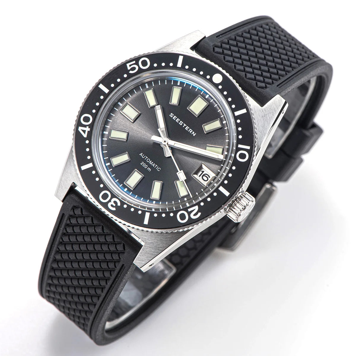 62MAS Diver Men Watch 38mm Original Sapphire Glass Nh35 Automatic Mechanical Waterproof Luminous Date Ceramic Bezel 200M Pro v3