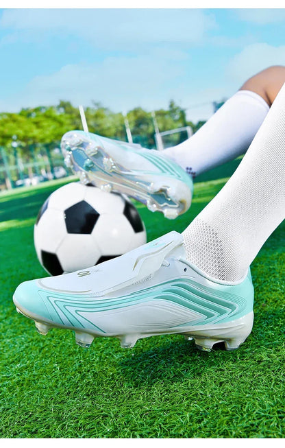 Nouvelles chaussures de football pour hommes, baskets de futsal, crampons, chaussures de football, pour terrain en herbe, montantes, pour l'extérieur, antidérapantes, pour l'intérieur, haute qualité, meilleures ventes
