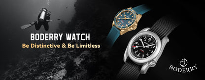 Boderry Field Watches Bronze Case Automatic Mechanical VOYAGER Watch Men's 100M Waterproof Clock Military Top Brand Wristwatch