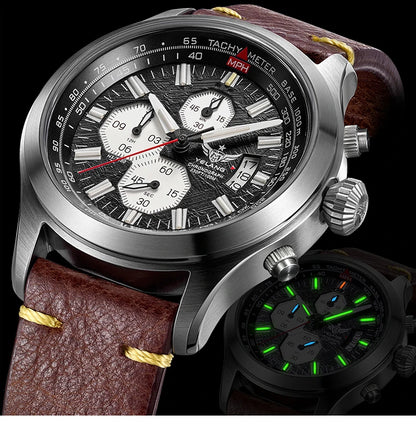 YELANG V1029S Men's Quartz Watch 42mm Japan OS10 Movement T100 Luminous 100M Waterproof Sports Military Style Watches Sapphire