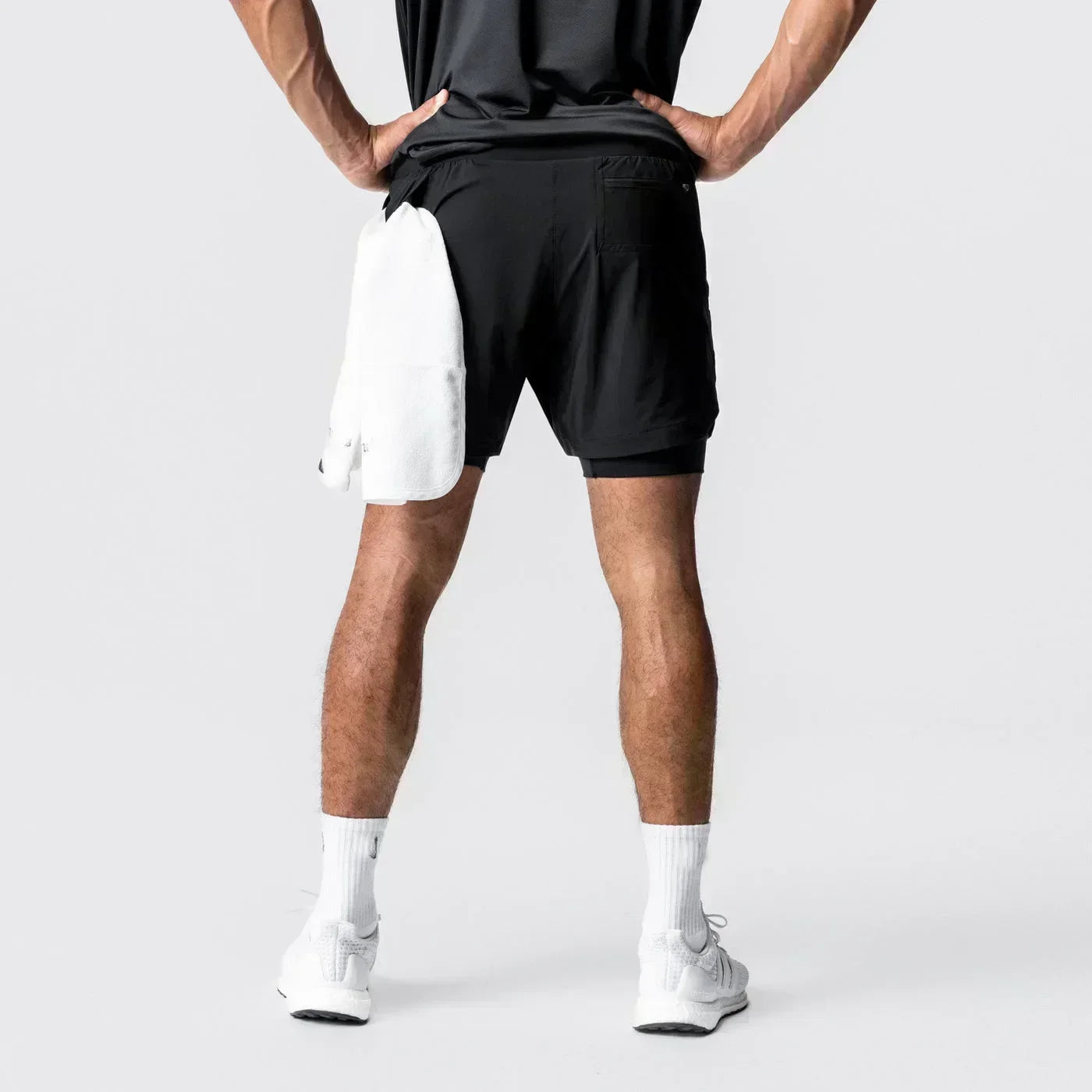 Anime Demon Slayer Gym Shorts Man Quick Dry Pants Double-layer 2 in 1 Shorts Y2k Sportswear Summer 2026 Breathable Streetwear