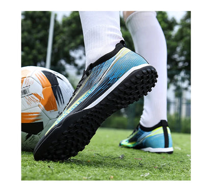 Chaussures de football pour adolescents, adultes, hommes et femmes, crampons universels TF FG tout terrain, chaussures de football avec clous de sol