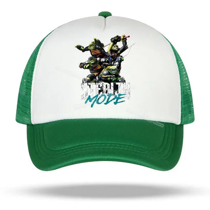 Teenage Mutant Ninja Turtles Baseball Cap Embroidered Cartoon Anime Print Hats Duck Tongue Hat Nethats Sun Visor Headgear Gifts