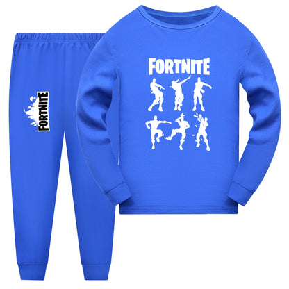 New Kids Fortnite Fall Pajama Sets Baby Girls Long Sleeve Tops Pants 2pcs Set Teen Boys Daily Sleepwear1006