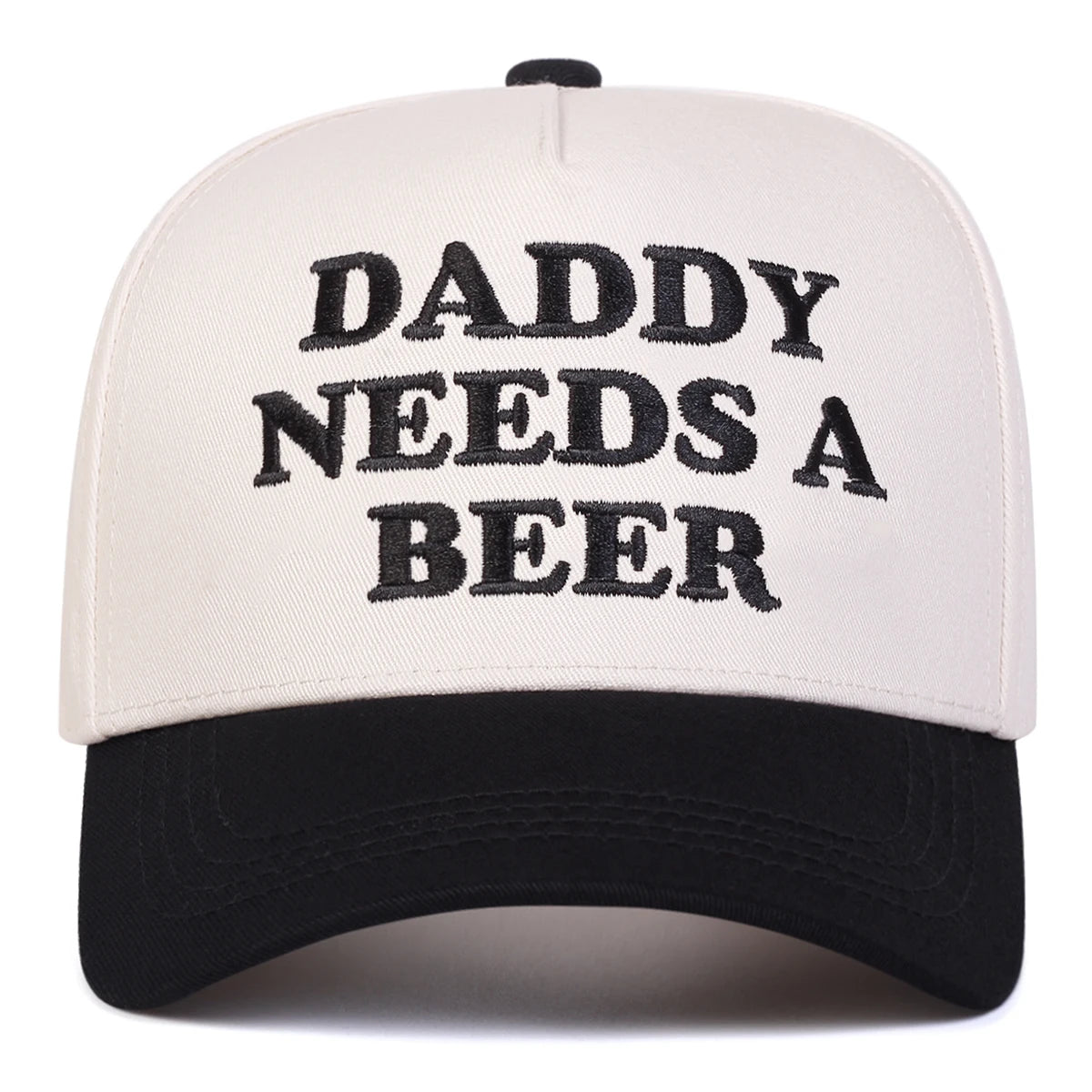 Czapki z daszkiem unisex z haftem „DADDY NEEDS A BEER” – wiosna, jesień, na świeżym powietrzu, regulowane, codzienne, czapki chroniące przed słońcem, czapki sportowe