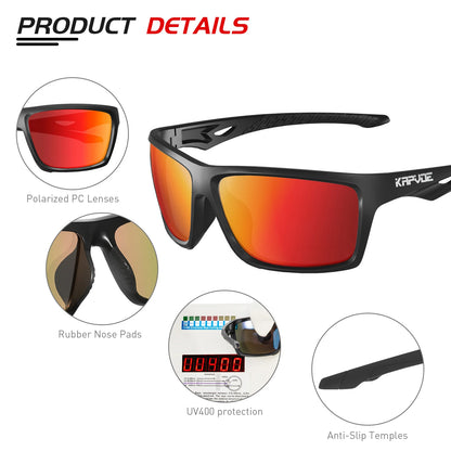 Kapvoe Fishing Sunglasses Polarized Sunglasses for Men Hiking Eyewear UV400 Lens Glasses Glasses HD Lens Outdoor Sunglasses 2026