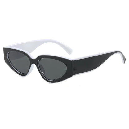 Steampunk Cat Eye Sunglasses Women Men Black-white Frames Trendy Sun Glasses Fashion Retro Vintage Accessories Shades Eyewear