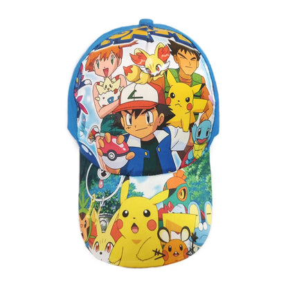 Pokemon Baseball Cap Pikachu Hat Pokemon Cosplay Hip Hop Cap for Girl Boy Children kids Anime Figures Toy Gift Cartoon Hat