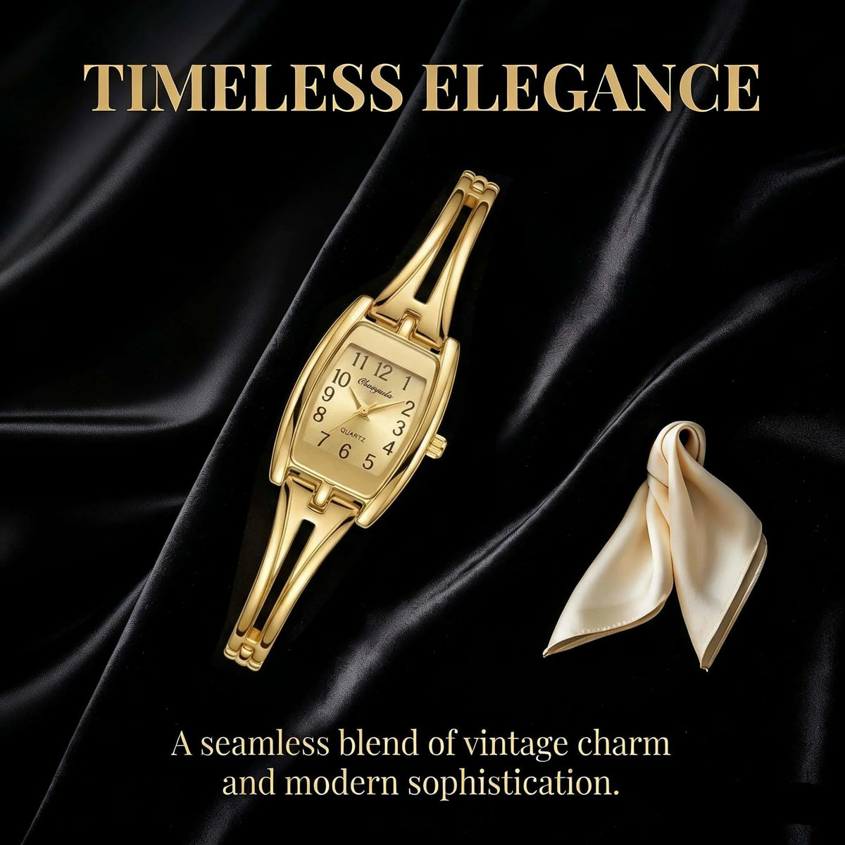 New Women's Bracelet Watch Top Brand Fashion Golden Quartz Ladies Watch Luxury Elegant Female Clock Gift for Woman Reloj Mujer