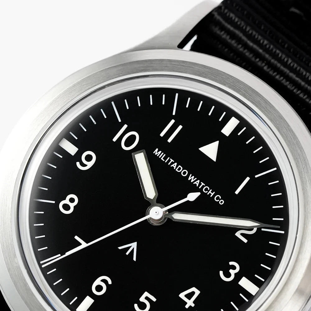Militado ML14 Limited Edition Quartz Watch VH31 Sweep Second Quartz Movement Watch Sapphire Crystal BGW9 C3 Luminous Men's Watch
