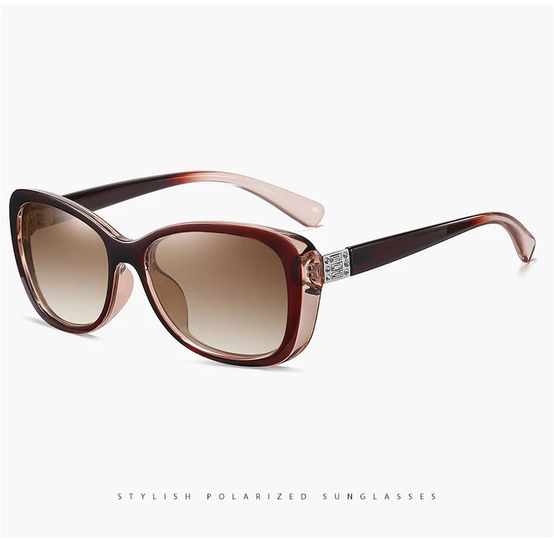 New Luxury Brand Diamond Gradient lens Sunglasses Women Polarized Glasses Driving Anti-glare Sun Glasses oculos de sol feminino