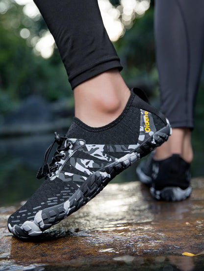 Oiaano Nouvelles chaussures de plage à séchage rapide « Camo » pour homme et femme, sandales aquatiques, baskets aquatiques pour homme, chaussures de sport et de marche