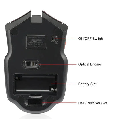 Lenovo 2.4G Wireless Mouse 1600DPI Optical Mouse Gamer for Computer Wireless Mice with USB Receiver for PC Laptop Accessories