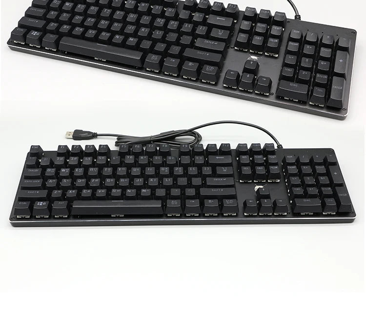 104 Tasten Koreanische, französische, russische, spanische und deutsche hintergrundbeleuchtete Tastenkappen für mechanische Tastaturen mit MX-Switches, OEM-Profil, ABS-Keycaps, DIY