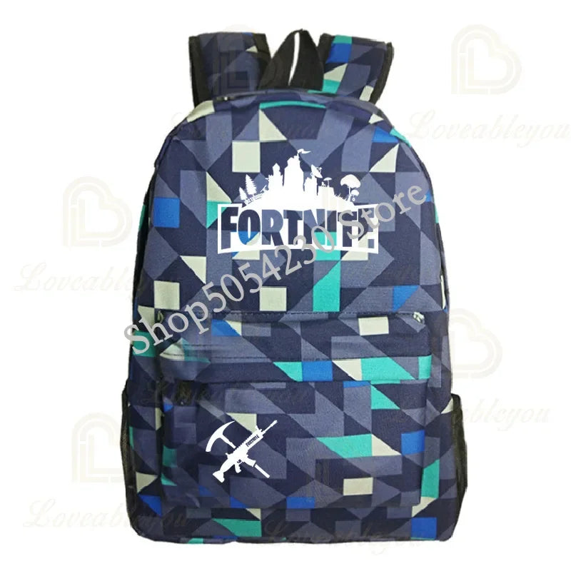 Fortnite Children's Backpack Large Capacity Bolsa Escolar High Quality Waterproof Men Women Victory Game Stationary Kid Rucksack