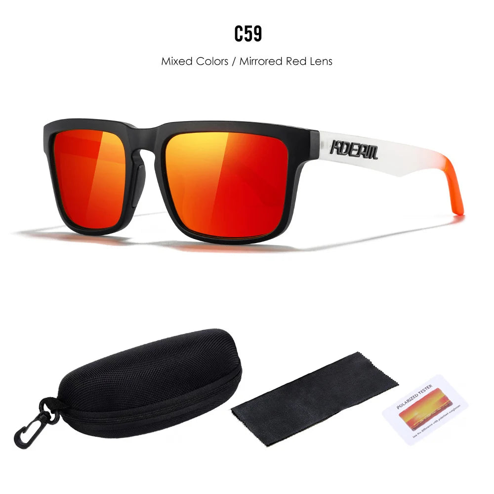 Kdeam High Quality Original Brand Design Polarized Sunglasses for Women Men Fashion Unisex  Trendy Outdoor Eyewear For Couple