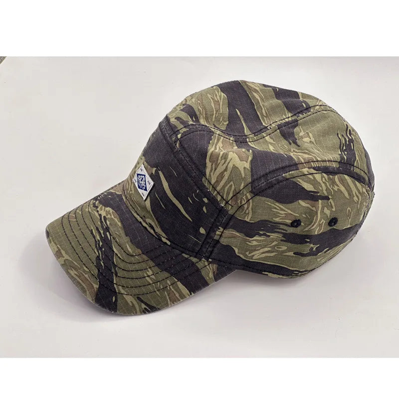 Cappellino da baseball con visiera corta in stile mimetico da lavoro per uomo e donna, cappellino unisex alla moda con visiera per la protezione dal sole all’aperto