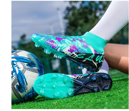 Chaussures de football professionnelles pour hommes, crampons de football FG ultralégers, baskets d'entraînement de football, chaussures de sport d'extérieur