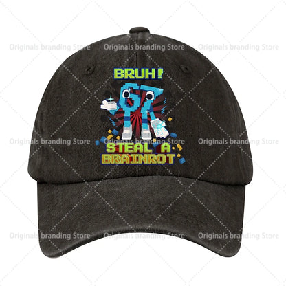 Steal A Brainrot 67 Dětská baseballová čepice Pánská Dámská sluneční čepice Nová čepice pro dospělé Outdoor Sport Sluneční čepice Retro pokrývka hlavy Dárek Horké prodeje