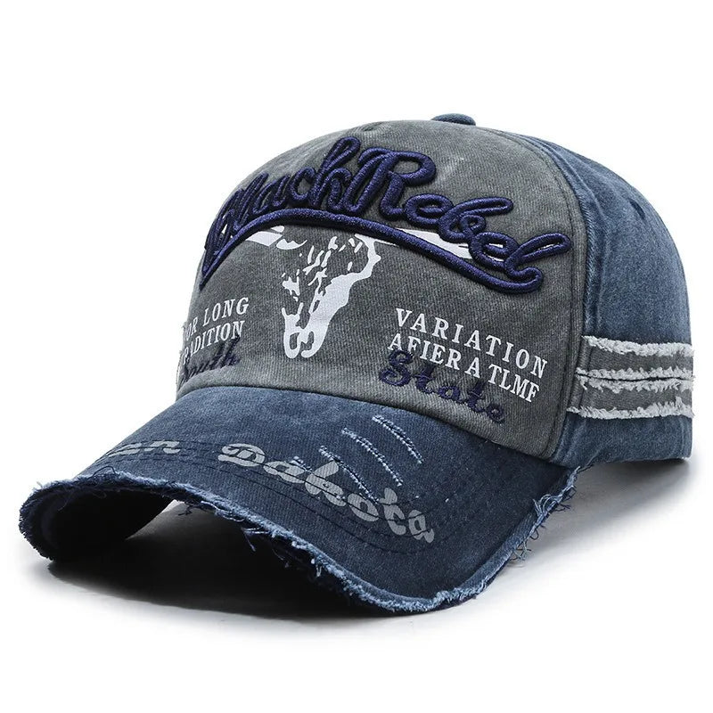 Nuovo cappellino da baseball da uomo in cotone lavato, stile retrò, per tutte le stagioni, cappello sportivo da outdoor da uomo, accessorio maschile