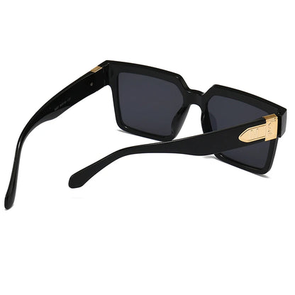 New Luxury Brand Designer Square Oversized Sunglasses Men Women 2024Fashion Thick Frame Glasses Mens UV400 Male Celebrity