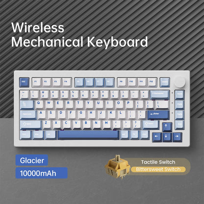 Akko 5075 V3 75% Mechanical Keyboard 8000/10000mAh 2.4GHz Wireless/Wired Type-C/BT 5.0 Hot Swap RGB Gasket for Gaming Typing