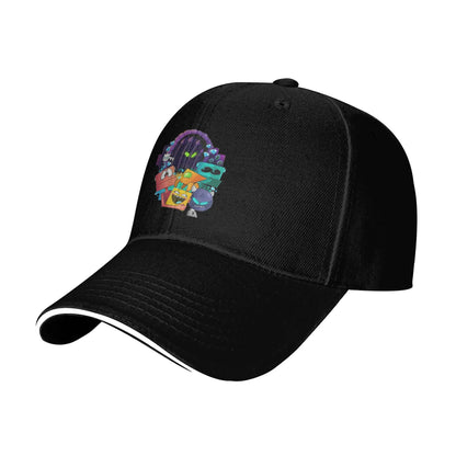 Geometria, Cubo da gioco, Dash, Cappellini da baseball, Hip Hop, Extreme, Demon, Cappellino da sandwich, Stile unisex, Cappellino regolabile, Cappellino da papà, Corsa, Golf
