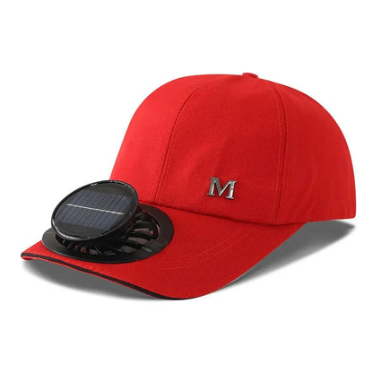 Fashion With Solar Powered Fan Baseball Cap Breathable Quick Dry Sun Hat Rechargeable Sun Protection Sunshade Outdoor