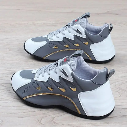 Ténis casuais para homem, leves, macios e respiráveis, vulcanizados, em couro macio, Zapatillas De Mujer