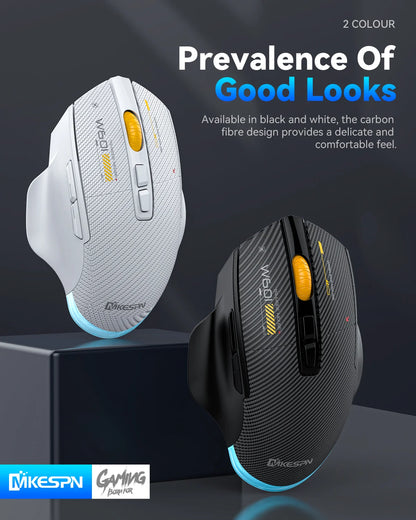 Bluetooth Wireless Gaming Mouse, 12800 DPI Wired/Wireless RGB Mouse with 7 Programmable Buttons,for PC Laptop,Gaming