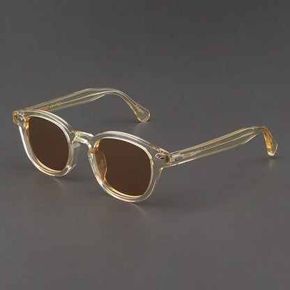 Polarized Sunglasses Men Women Johnny Depp Lemtosh Style Sun Glasses Retro Round Acetate Frame UV400 Lens Oculos