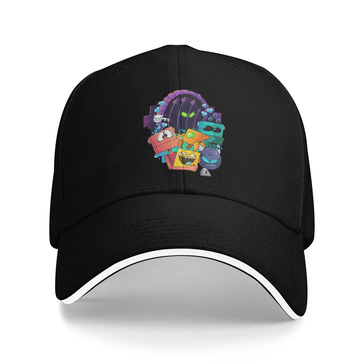 Geometria, Cubo da gioco, Dash, Cappellini da baseball, Hip Hop, Extreme, Demon, Cappellino da sandwich, Stile unisex, Cappellino regolabile, Cappellino da papà, Corsa, Golf