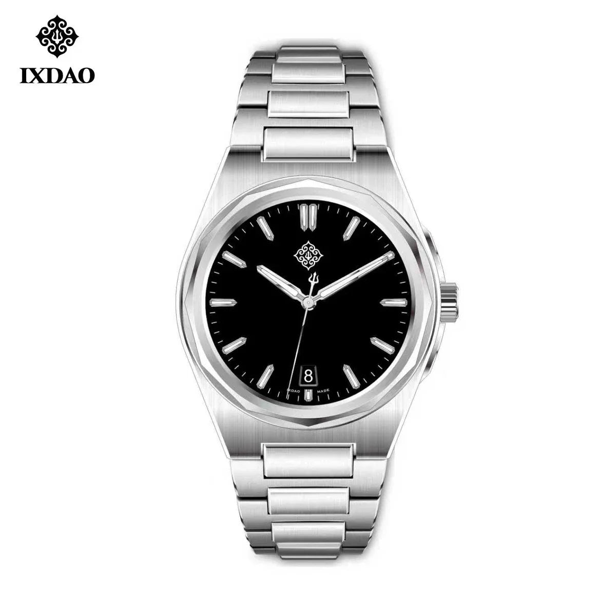 IX&DAO 2026 new Warrior 37mm men's automatic mechanical watch enamel plate Miyota 9015 sapphire stainless steel waterproof 10Bar