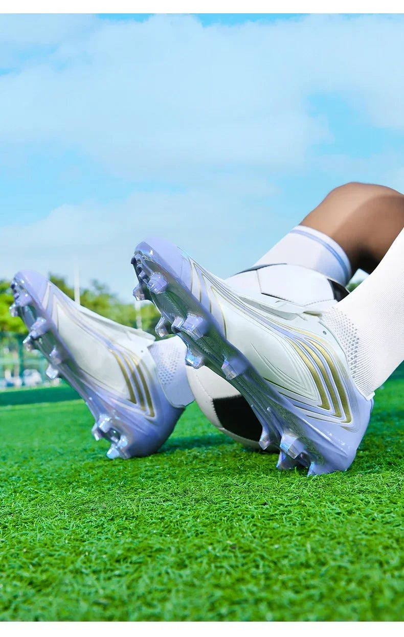 Nouvelles chaussures de football pour hommes, baskets de futsal, crampons, chaussures de football, pour terrain en herbe, montantes, pour l'extérieur, antidérapantes, pour l'intérieur, haute qualité, meilleures ventes