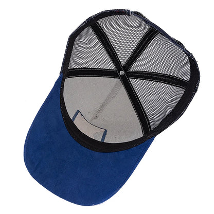 Hot Sale Unisex Trucker Hat Grizzlies Pattern Patch Design Suede Sun Hat Summer Animal Baseball Cap For Men Women ﻿