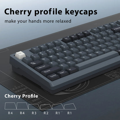 KBDiy 174 tasti/set keycap PBT GMK Apollo double shot minimalisti profilo ISO Cherry per tastiera meccanica da gaming compatibile MX