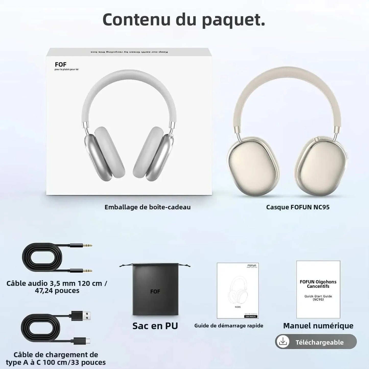 Hybrid Active Noise Cancelling Headphones, Wireless Headphones Bluetooth 6.0 with Transparent Mode, Hi-Res Audio,Deep Bass,Metal