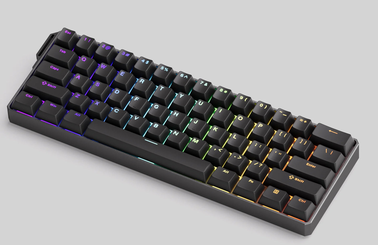 Teclado gaming mecánico Akko MonsGeek FUN60 Ultra con interruptores magnéticos 60%, Rapid Trigger, 8K HE/TMR, teclado gamer personalizado de aluminio