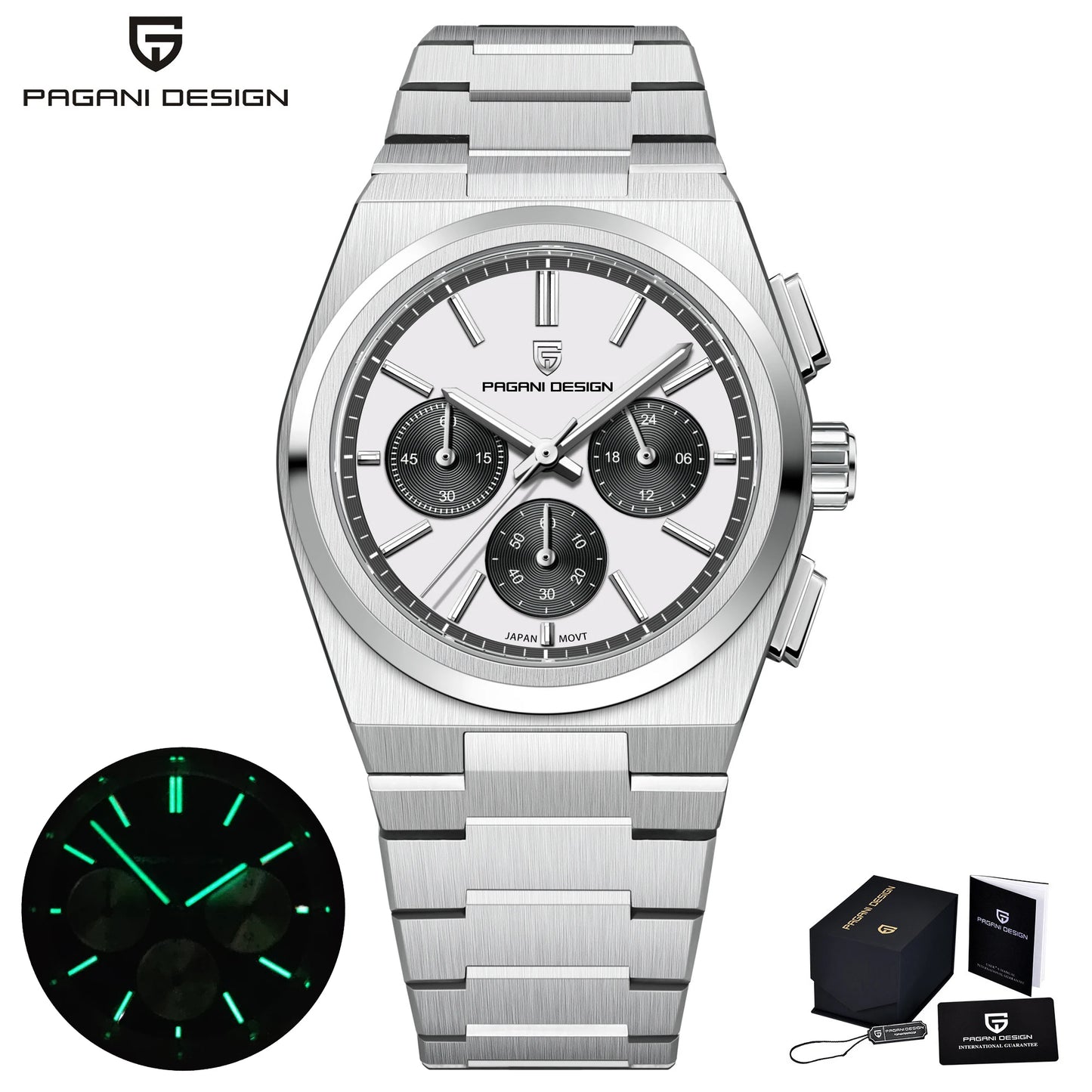 PAGANI DESIGN Men Quartz Watches Sports Waterproof WristWatch for Men Sapphire Glass Automatic Watch Relogio Masculino PD1761