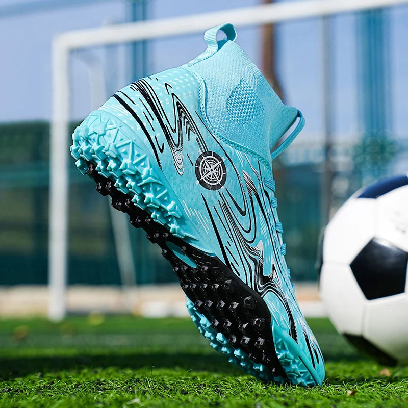 Chaussures de football professionnelles antidérapantes pour enfants, chaussures de sport d'extérieur pour garçons, baskets de futsal pour matchs et entraînements