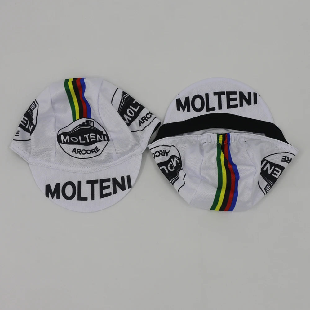 Retro cyklistická čepice Team Molteni – prodyšná ochrana před sluncem, outdoorová sportovní čepice, unisex