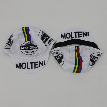 Retro cyklistická čepice Team Molteni – prodyšná ochrana před sluncem, outdoorová sportovní čepice, unisex