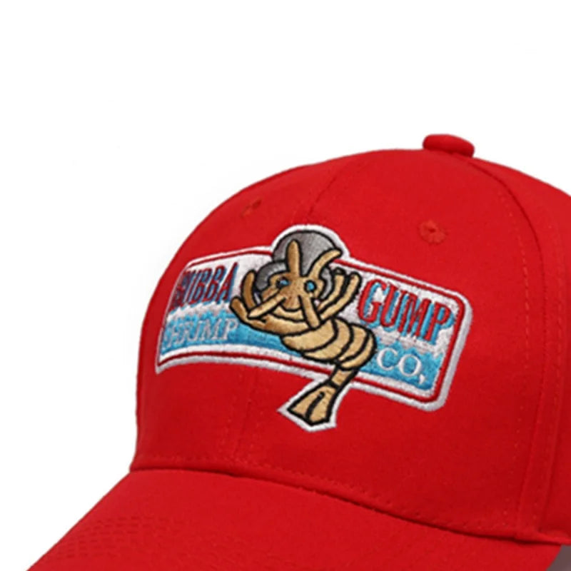 Fashion Design hat 1994 BUBBA GUMP SHRIMP Baseball cap men women Sport hats Summer Cap Embroidered casual Hat Forrest Gump caps