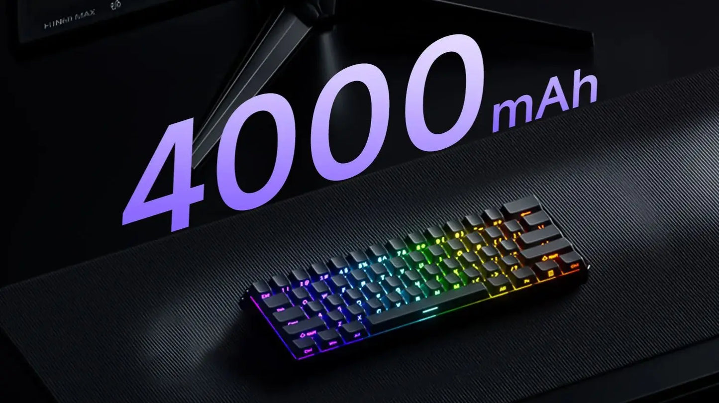 Teclado gaming mecánico Akko MonsGeek FUN60 Ultra con interruptores magnéticos 60%, Rapid Trigger, 8K HE/TMR, teclado gamer personalizado de aluminio