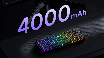 Teclado gaming mecánico Akko MonsGeek FUN60 Ultra con interruptores magnéticos 60%, Rapid Trigger, 8K HE/TMR, teclado gamer personalizado de aluminio