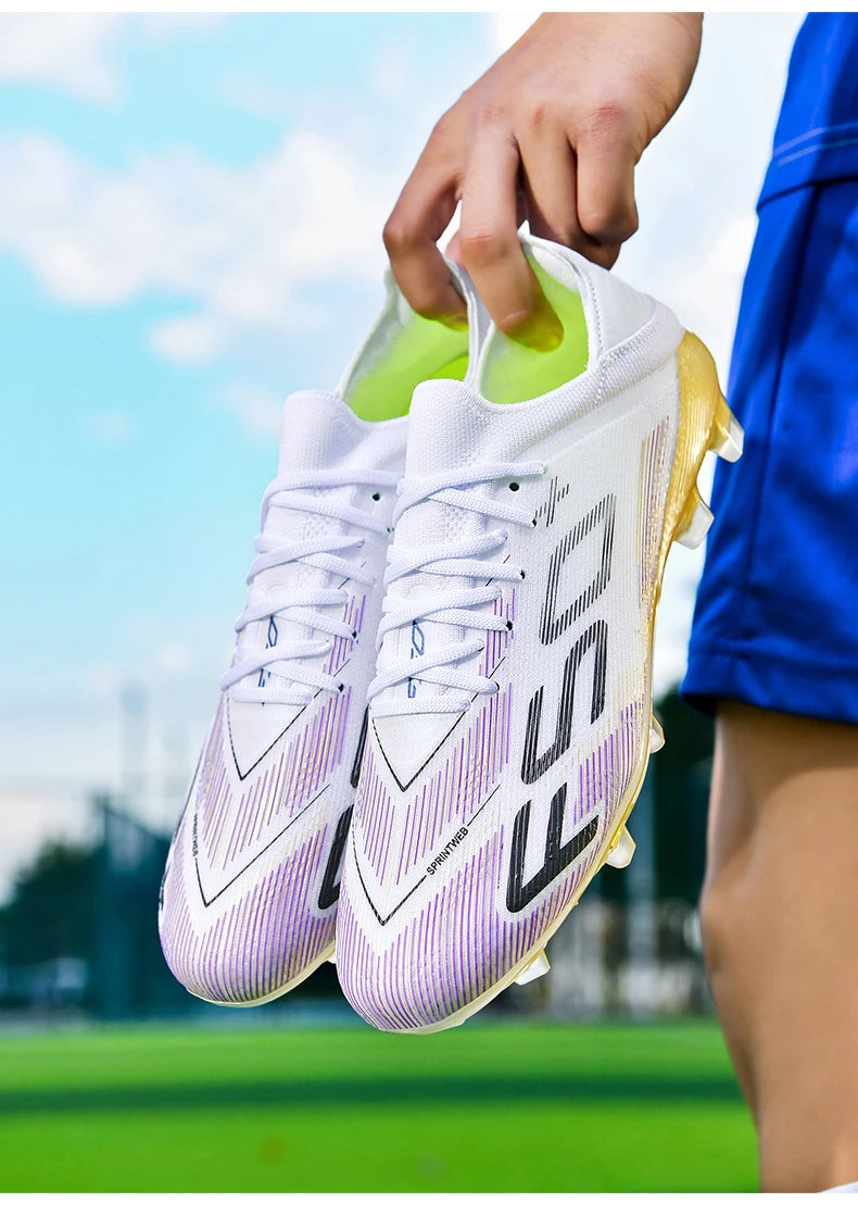 Heren sneakers met grasnoppen Hoogwaardige voetbalschoenen Futsal-voetbalschoenen Antislip voor binnen Populair model met hoge schacht voor buiten