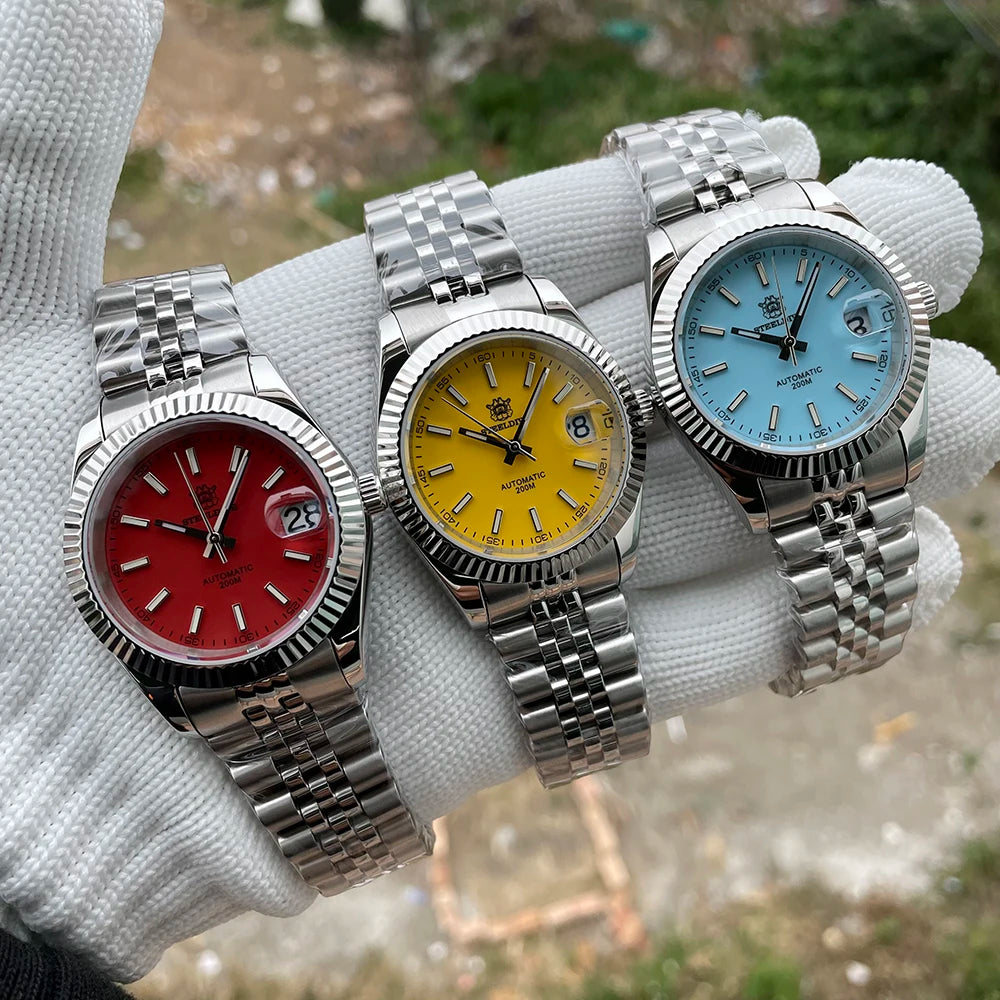 Steeldive SD1933 New Arrival 39MM Stainless Steel Case Sapphire Glass NH35 Automatic Dive Watch with Date